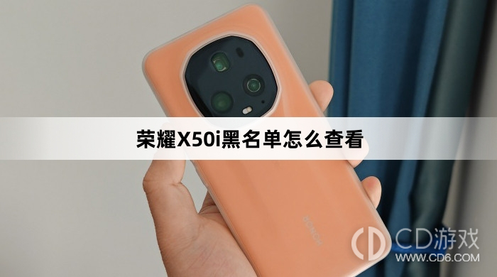 荣耀X50i黑名单查看教程介绍_荣耀X50i黑名单怎么查看插图