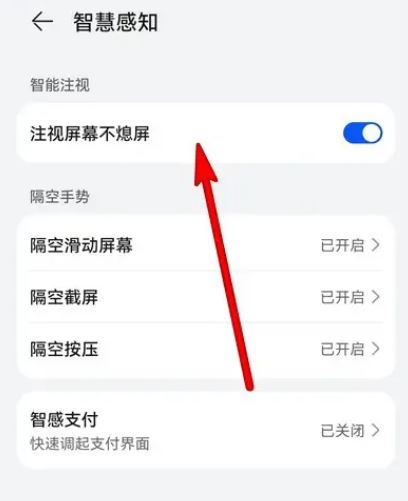 华为Mate60Pro注视不熄屏怎么设置? 华为Mate60Pro开启注视不熄屏的设置方法插图6