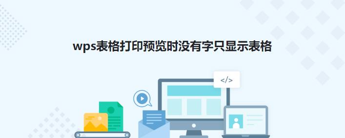 wps表格打印预览时没有文字只显示表格的解决方法插图