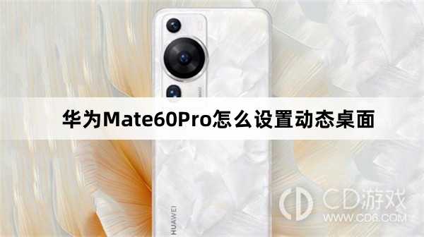 华为Mate60Pro设置动态桌面教程介绍_华为Mate60Pro怎么设置动态桌面插图