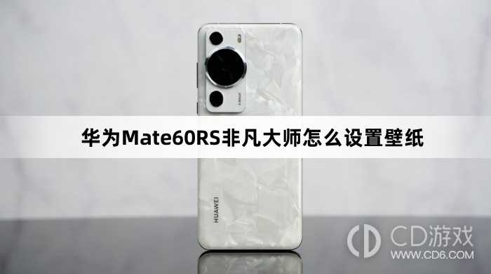 华为Mate60RS非凡大师设置壁纸方法介绍_华为Mate60RS非凡大师怎么设置壁纸插图