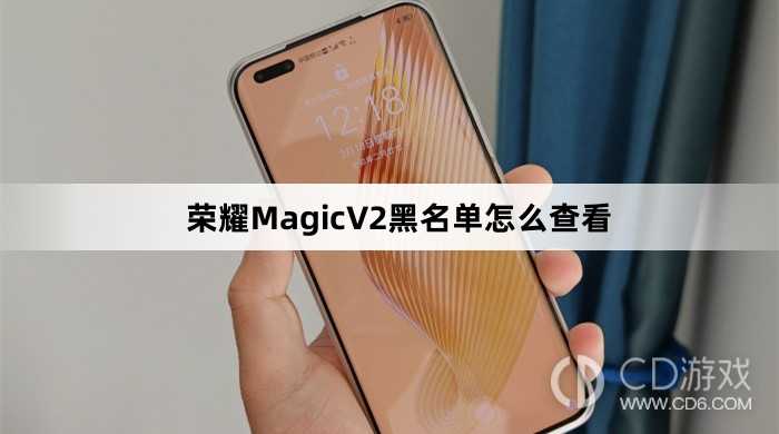 荣耀MagicV2黑名单查看方法介绍_荣耀MagicV2黑名单怎么查看插图