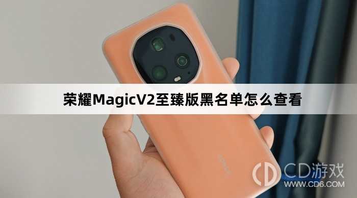 荣耀MagicV2至臻版黑名单查看方法介绍_荣耀MagicV2至臻版黑名单怎么查看插图