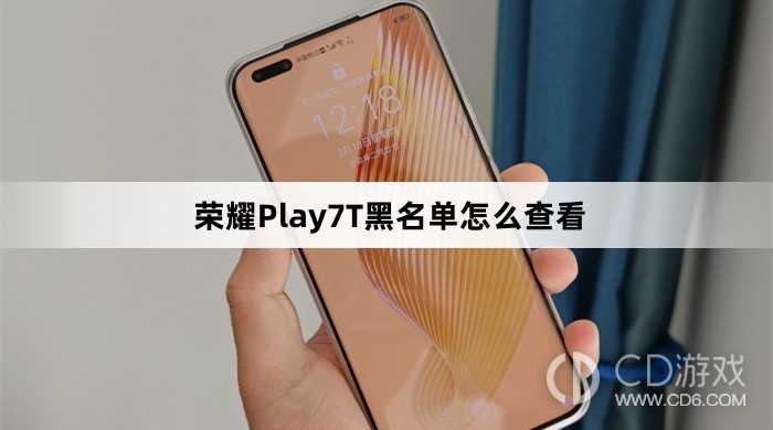 荣耀Play7T黑名单查看方法介绍_荣耀Play7T黑名单怎么查看插图