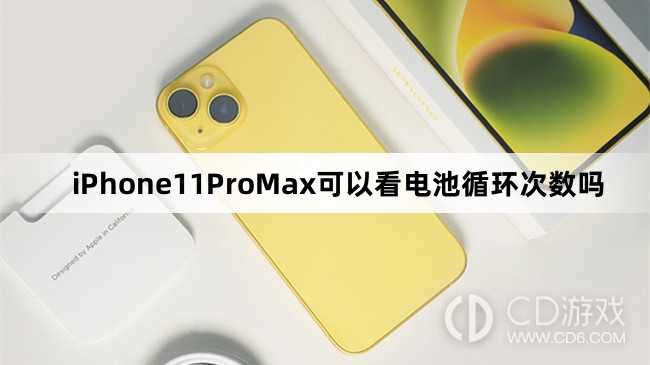 iPhone11ProMax怎么看电池循环次数?iPhone11ProMax可以看电池循环次数吗插图