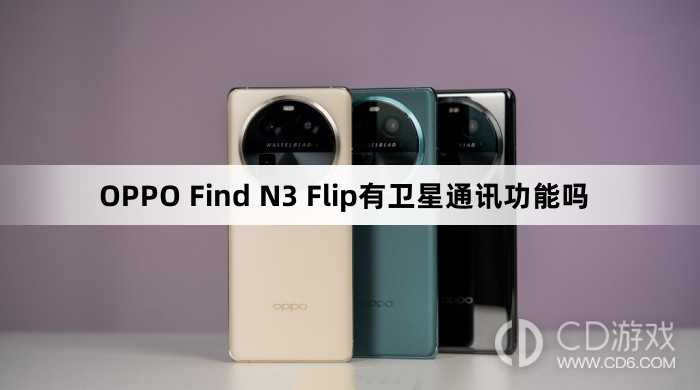 OPPO Find N3 Flip有没有卫星通讯功能?OPPO Find N3 Flip有卫星通讯功能吗插图