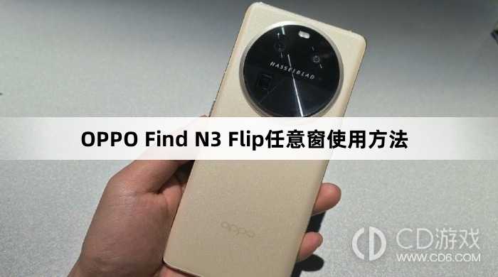 OPPO Find N3 Flip任意窗怎么使用?OPPO Find N3 Flip任意窗使用方法插图