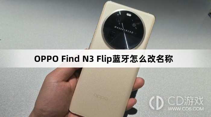 OPPO Find N3 Flip蓝牙改名称方法?OPPO Find N3 Flip蓝牙怎么改名称插图