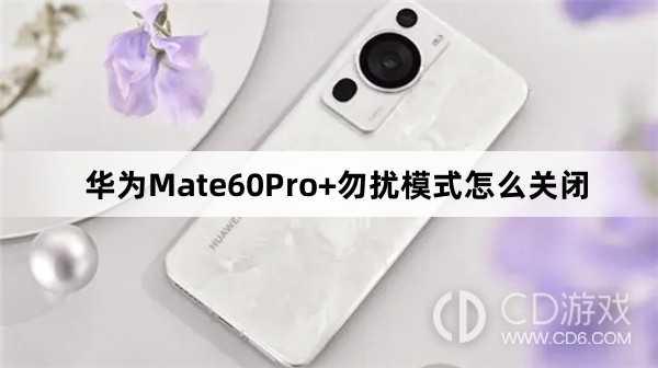 华为Mate60Pro+勿扰模式关闭教程介绍?华为Mate60Pro+勿扰模式怎么关闭插图