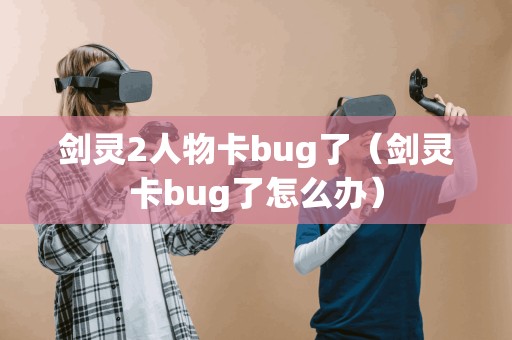 剑灵2人物卡bug了（剑灵卡bug了怎么办）