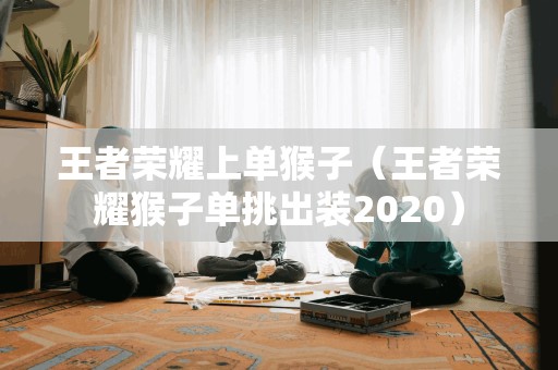 王者荣耀上单猴子（王者荣耀猴子单挑出装2020）