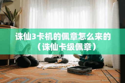 诛仙3卡机的佩章怎么来的（诛仙卡级佩章）