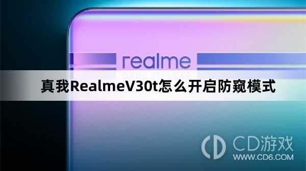 真我RealmeV30t开启防窥模式方法?真我RealmeV30t怎么开启防窥模式插图