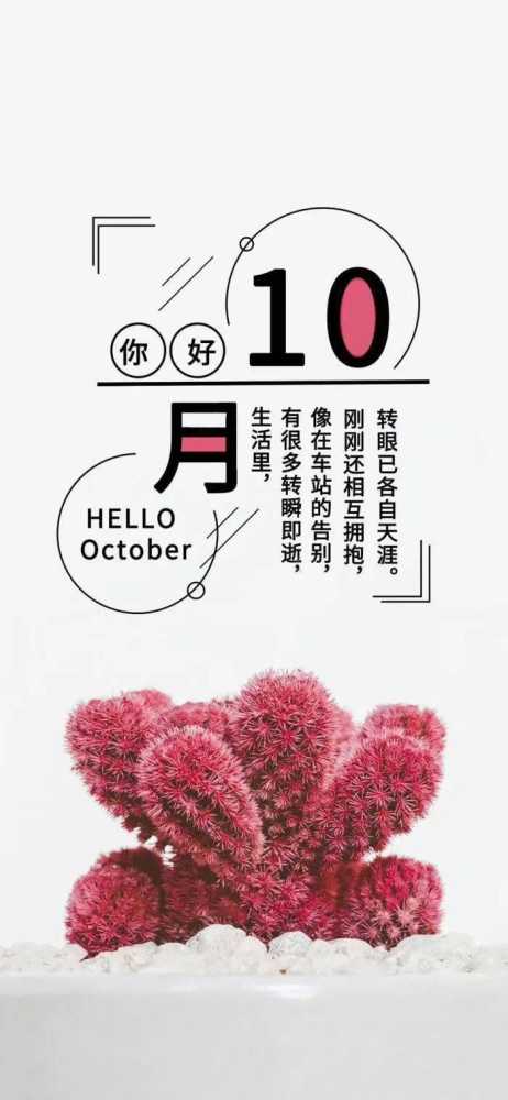 九月再见十月你好图片大全，9月再见，10月你好最新祝福语录插图16