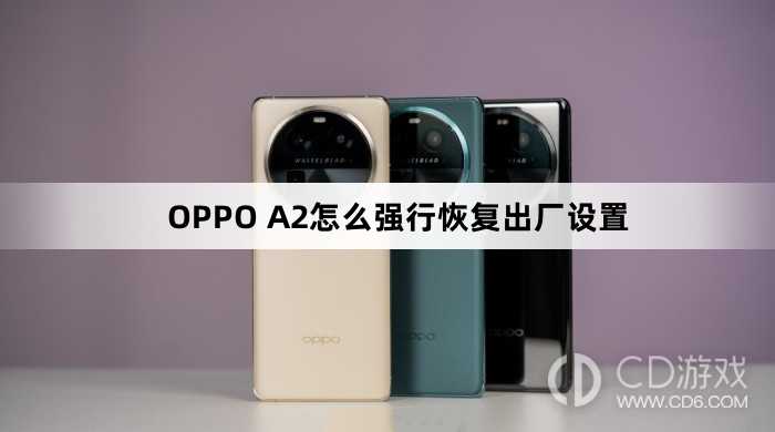 OPPO A2强行恢复出厂设置方法?OPPO A2怎么强行恢复出厂设置插图