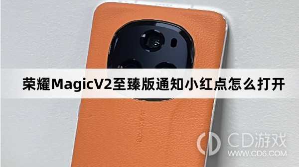 荣耀MagicV2至臻版通知小红点打开方法介绍?荣耀MagicV2至臻版通知小红点怎么打开插图