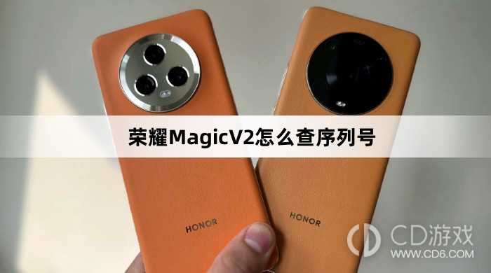 荣耀MagicV2查序列号方法介绍?荣耀MagicV2怎么查序列号插图