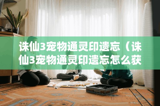 诛仙3宠物通灵印遗忘（诛仙3宠物通灵印遗忘怎么获得）