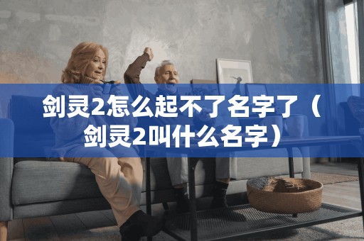 剑灵2怎么起不了名字了（剑灵2叫什么名字）