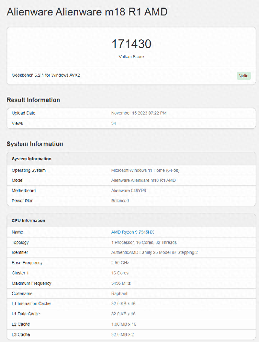 AMD RX 7900M GPU跑分多少?性能怎么样插图