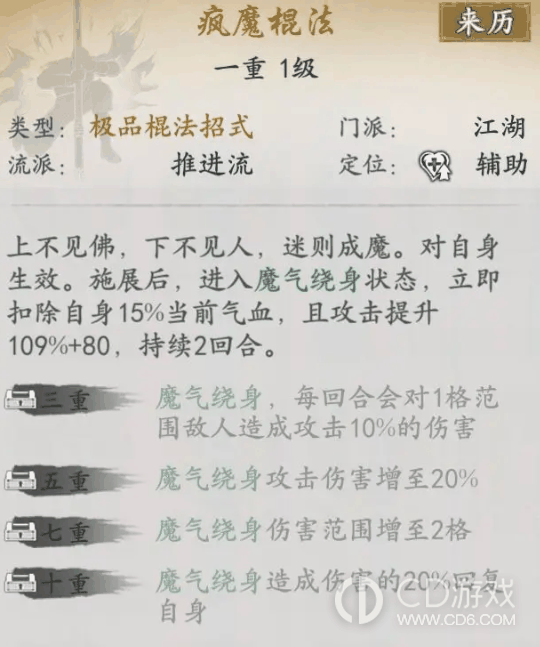 代号侠疯魔棍法怎么样?代号侠疯魔棍法武学介绍插图2