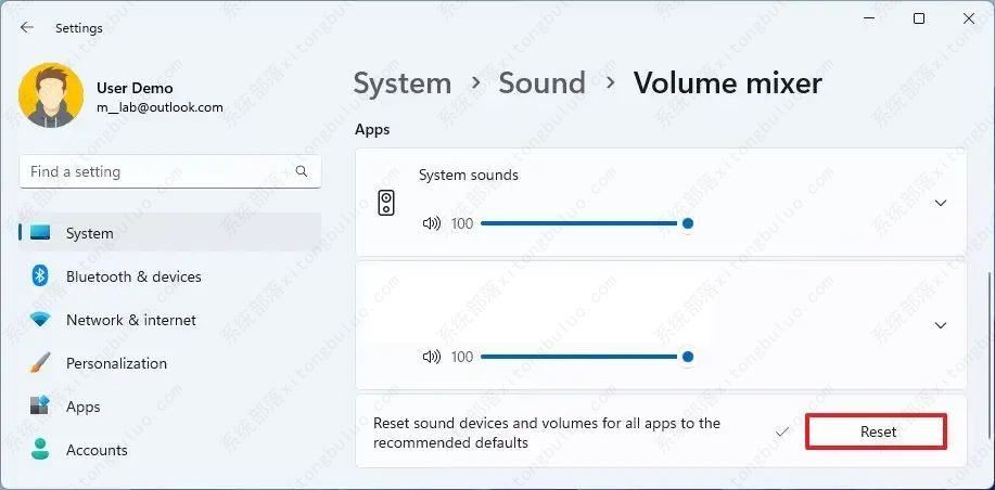 Win11怎么将音频设置重置为默认值? Win11声音恢复默认设置的技巧插图8