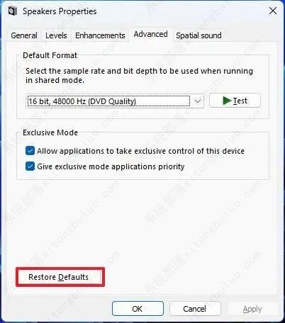 Win11怎么将音频设置重置为默认值? Win11声音恢复默认设置的技巧插图16