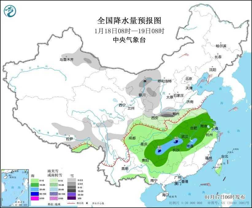 首轮大范围雨雪已展开 周末南方也有机会下雪