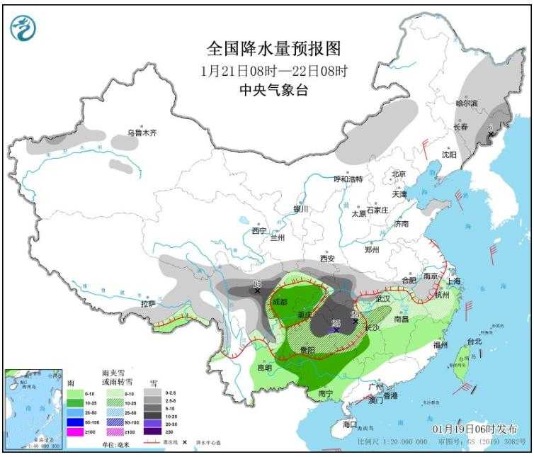 寒潮即将来袭中东部地区将迎大降温 湖南贵州成为暴雪中心