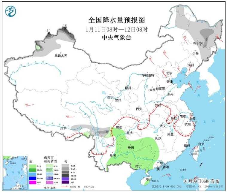 冷空气来袭中东部地区将迎降温 新疆局地将有大暴雪