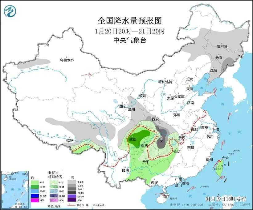 寒潮强势入侵我国中东部 部分地区大到暴雪