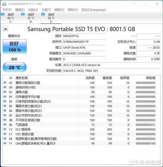 移动机械硬盘完美替代品 三星T5 EVO 8TB移动固态硬盘评测插图16