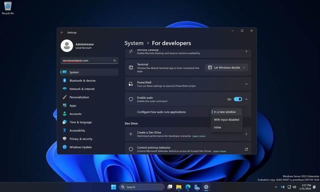 Windows 11大更新将原生支持 sudo 命令 可提升用户体验插图8