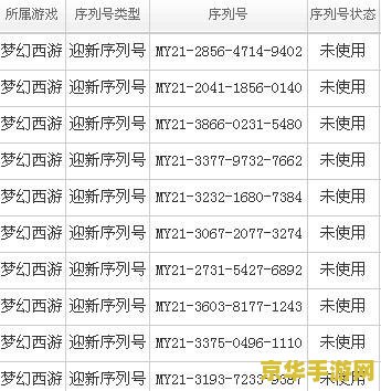 梦幻西游幸运序列号 梦幻西游幸运序列号：开启游戏新篇章的钥匙