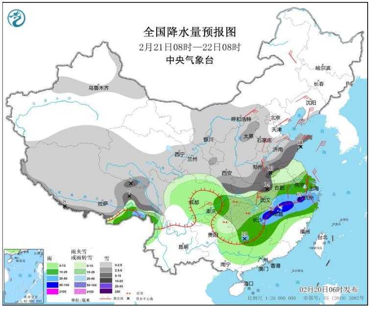 龙年首场寒潮影响还在持续 中东部局地降温将超20℃