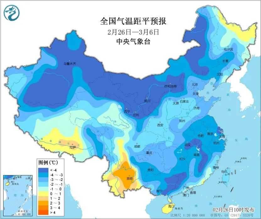 全国大部分地区气温持续偏低 华南气温波动明显