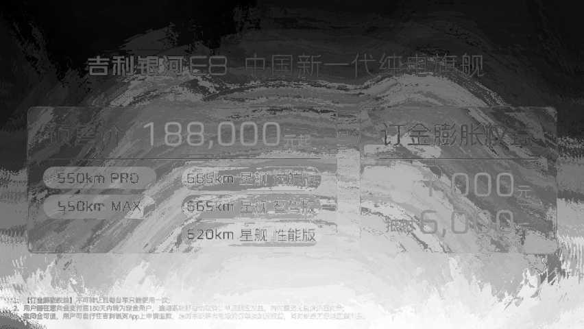 18.8万元起售银河E8开启预售，吉利纯电旗舰“开卷”插图