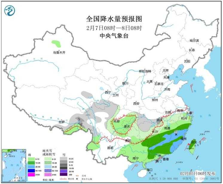 雨雪冰冻天气影响 安徽湖南等地将有大雪冻雨