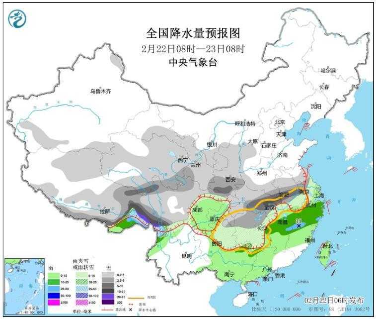 受寒潮影响南方迎暴雪和冻雨 局地降温超10至14℃