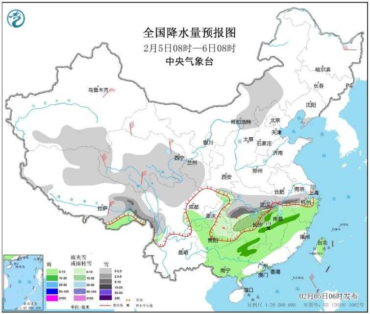 雨雪冰冻天气影响 安徽湖南等地将有大雪冻雨