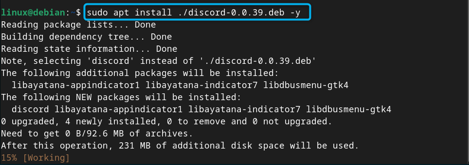 如何在Debian 12上安装Discord