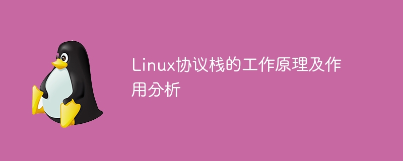 linux协议栈的工作原理及作用分析