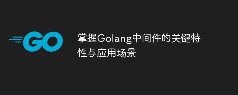 掌握golang中间件的关键特性与应用场景