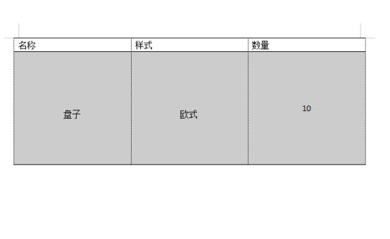  word表格样式采用内置样式浅色底纹的方法