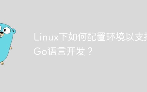 Linux下如何配置环境以支持Go语言开发？