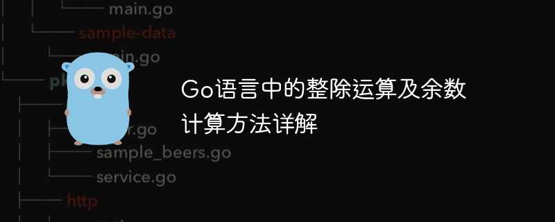 go语言中的整除运算及余数计算方法详解