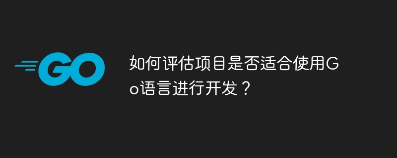 如何评估项目是否适合使用go语言进行开发？