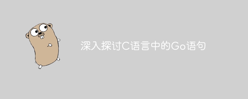 深入探讨c语言中的go语句