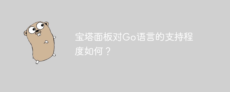 宝塔面板对go语言的支持程度如何？