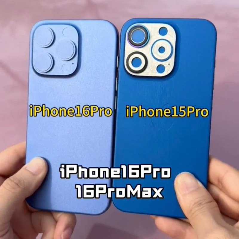 苹果 iPhone 16 / Pro 模型机曝光：屏幕更大，新增拍照键